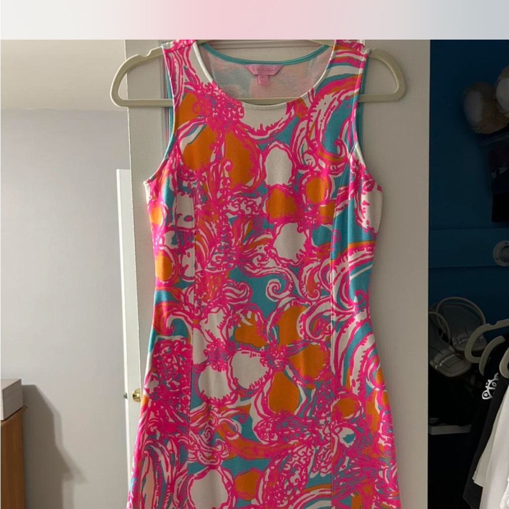 Lilly Pulitzer Pink and Orange Floral Mini Dress